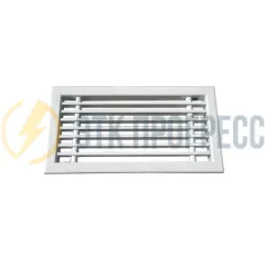 Решетка с фиксированными жалюзи 1УМН 200x100