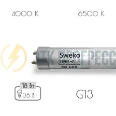 42LEDT8-18W-230-6500K-G13-NR