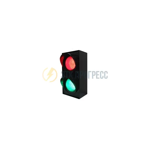 Светофор светодиодный двухсекционный вертикальный 220V AC